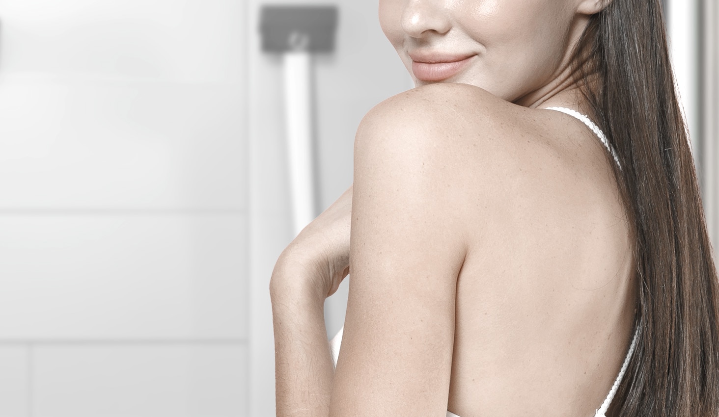 Piel de mujer con cebo natural