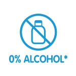 0% alchol* 0% alchol*